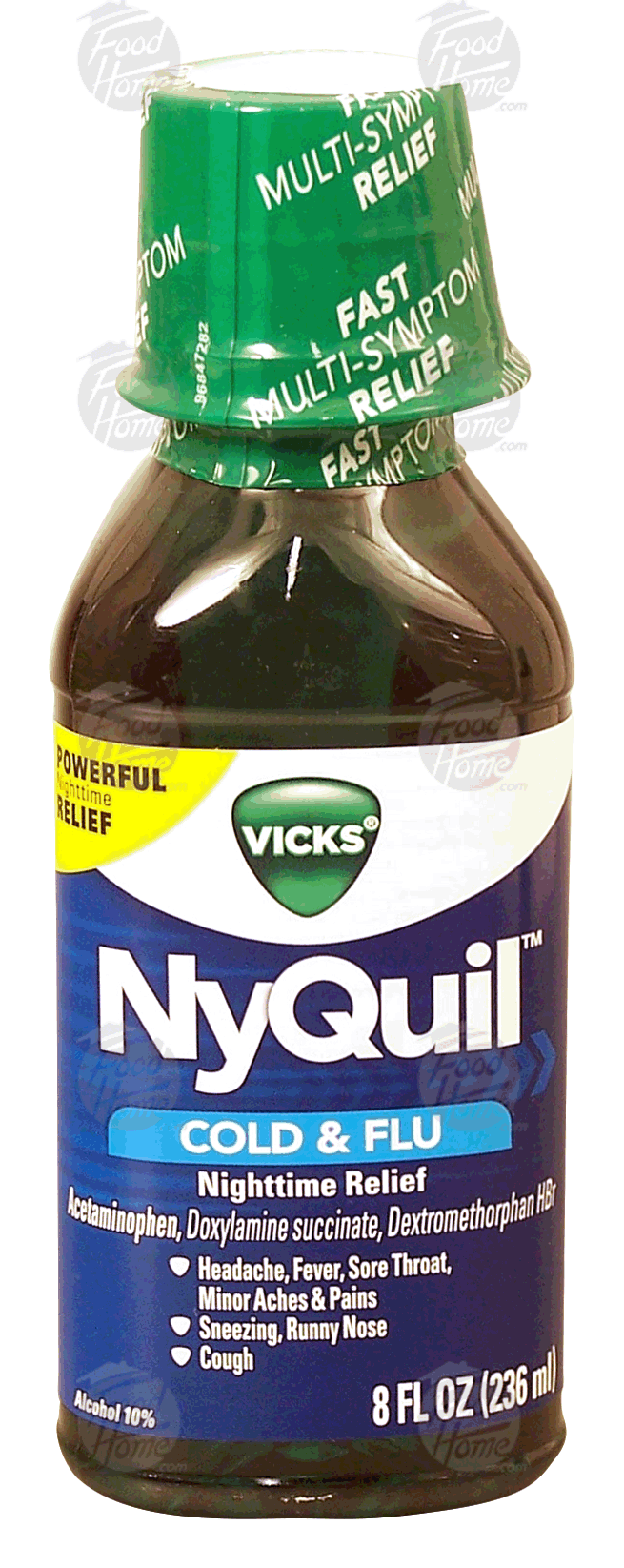 Vicks NyQuil cold & flu nighttime relief, multi-symptom relief Full-Size Picture